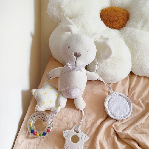 婴幼儿动物器牙胶摇铃床铃挂件