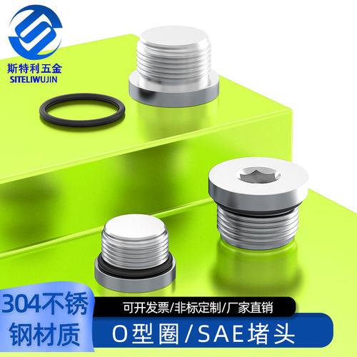SAE美制内六角密封圈法兰堵头