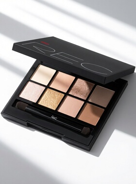 REC眼影盘芮客玩家多控八色眼影自然大地色珠光哑光日常彩妆淡妆