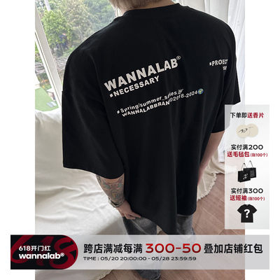 WANNA LAB 24SS STAFF UNIFROM TEE 标语工服短袖 280g 32支纯棉