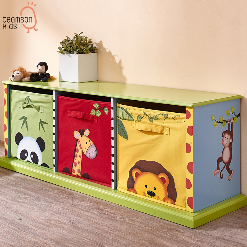 迪生家木制粉色儿童收纳柜