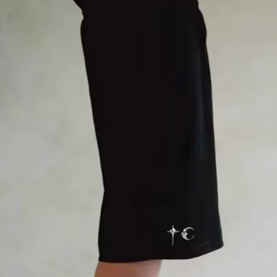 Thug Club星月金属logo小标纯色抽绳网眼透气宽松休闲运动短裤