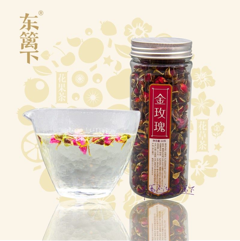 东篱下品牌花草茶系列之金边玫瑰  金玫瑰