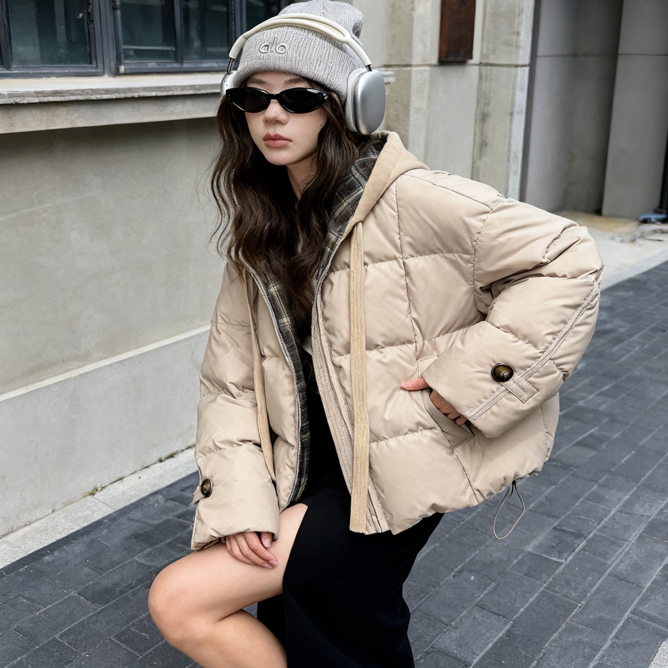 CICICOCO猫头鹰波点羽绒服