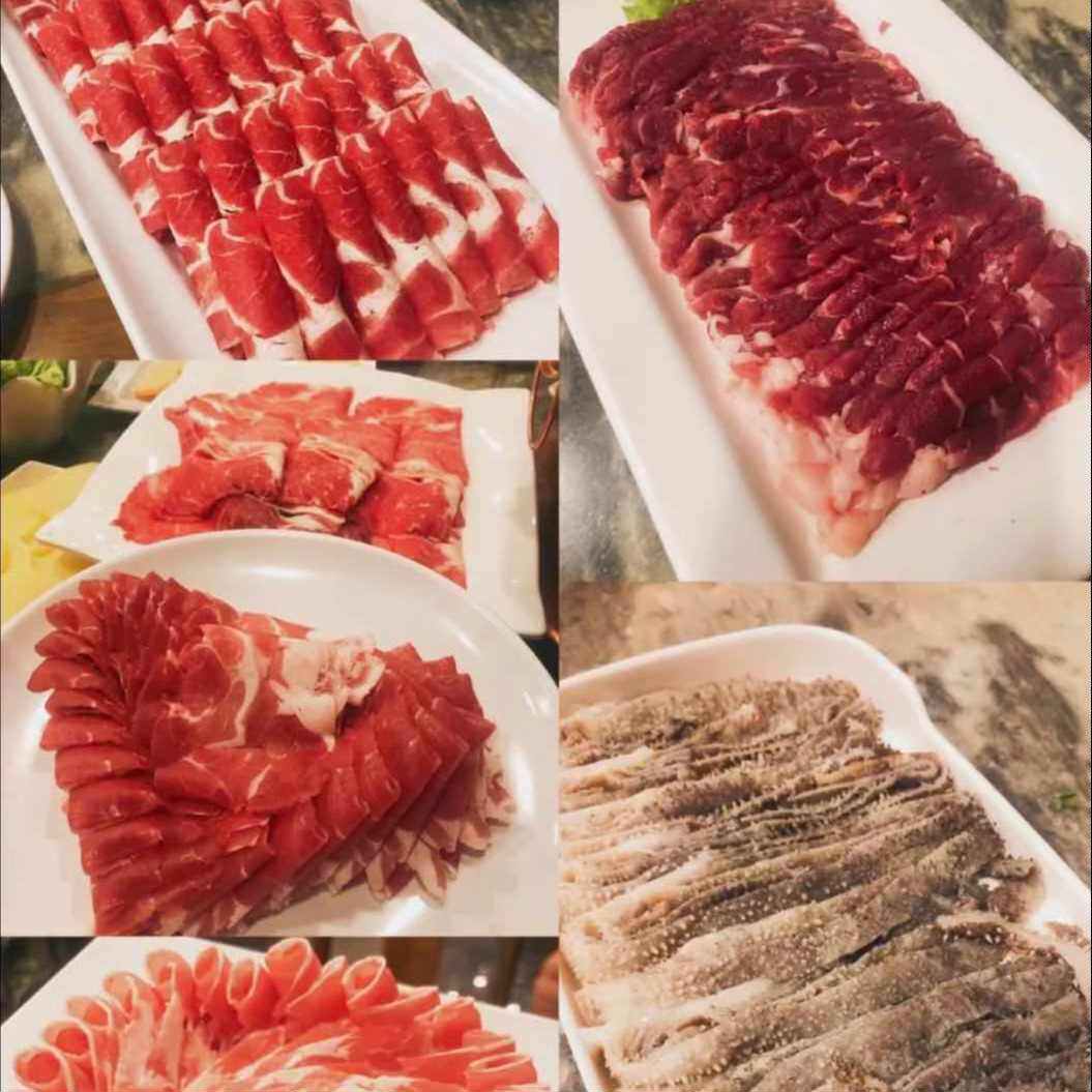 北京牛街聚宝源火锅店牛肉片羊肉片现切涮肉新鲜半成品保质期20天