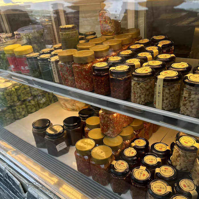 北京牛街满恒记自制酱菜韭菜花糖蒜腊八蒜酸豆角芝麻糊当天采图片