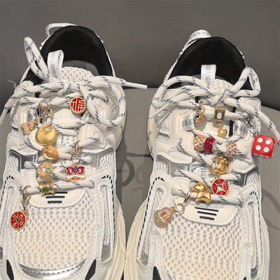 中国风新年吉祥鞋带装饰diy鞋花