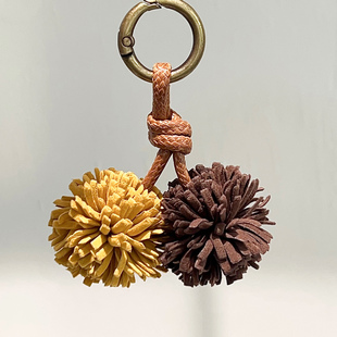 松果球手工编织串珠复古鞋花diy原创鞋带扣装饰穆勒鞋配饰可拆卸