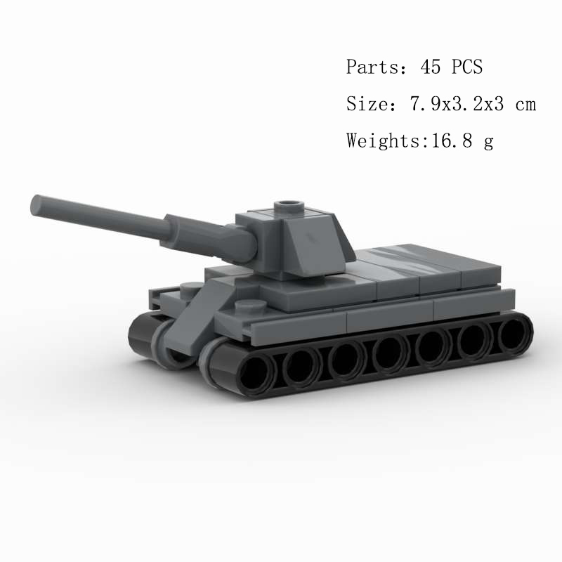 MOC迷你坦克积木拼装玩具