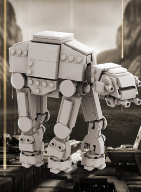 星战AT-AT帝国步行者小颗粒拼装积木 MOC-43285帝国战马拼装玩具