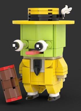 MOC-101982积木变相guai杰摩登da圣方头仔积木模型拼搭 The Mask