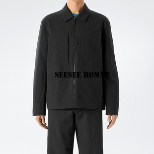 《商鸟版极简风》日本帝人科技纤维男春秋全压胶翻领机能夹克BG