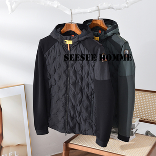 SEESEE HOME意国小众PJS 原品机能风针织袖拼接男薄款羽绒服SQ