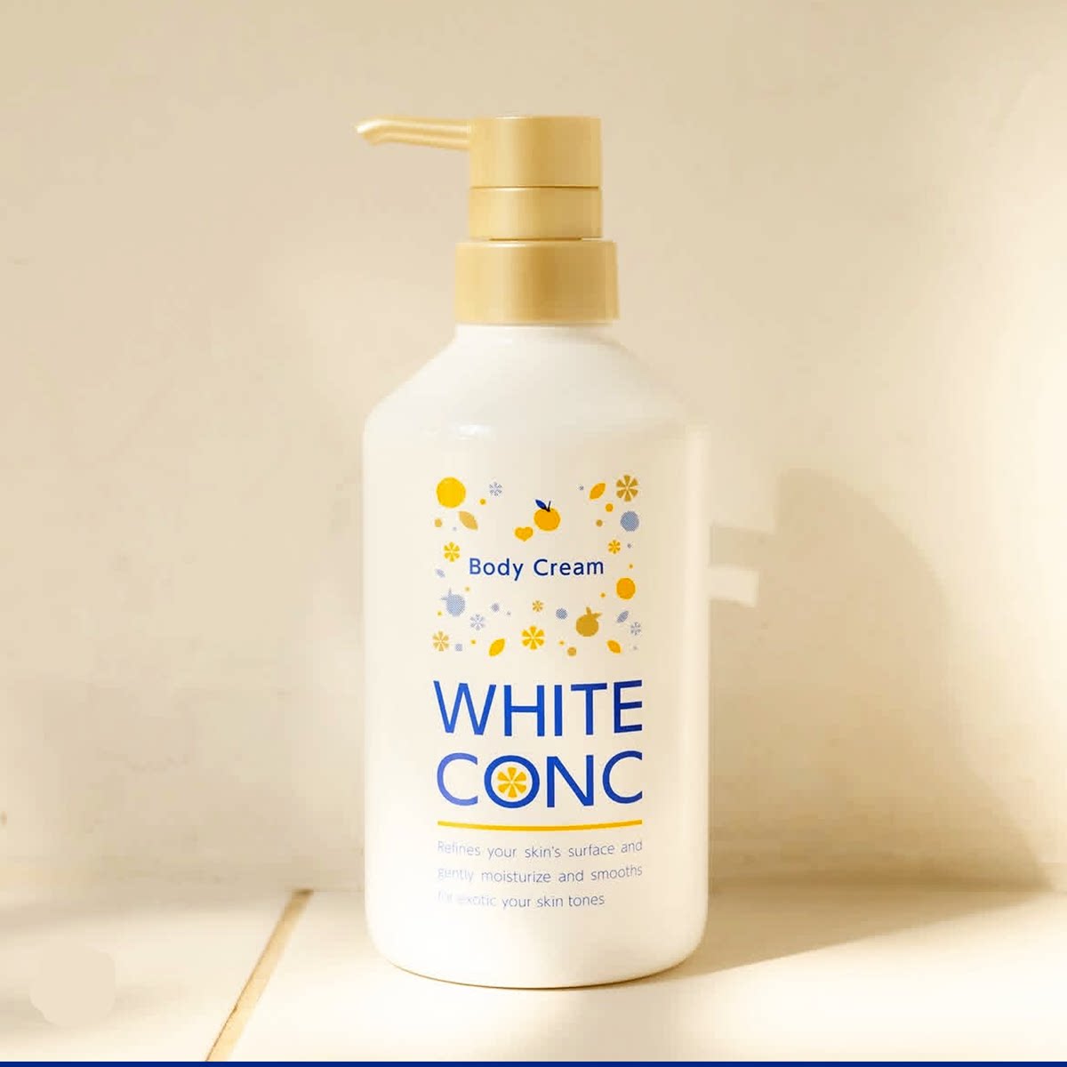 保税日本white conc柚子香身体乳500ml 滋润保湿补水嫩白冬日限定