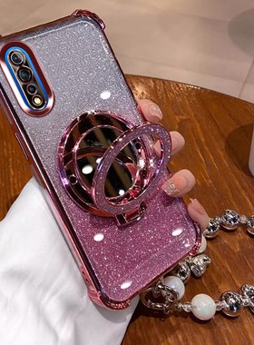 vivoy7s手机壳V1913A镜子支架voviY7s保护套v1913t软壳vivi新款女