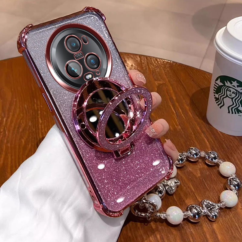 华为荣耀magic5pro手机壳mgaic5pro保护套镜子支架PGT一AN00软壳