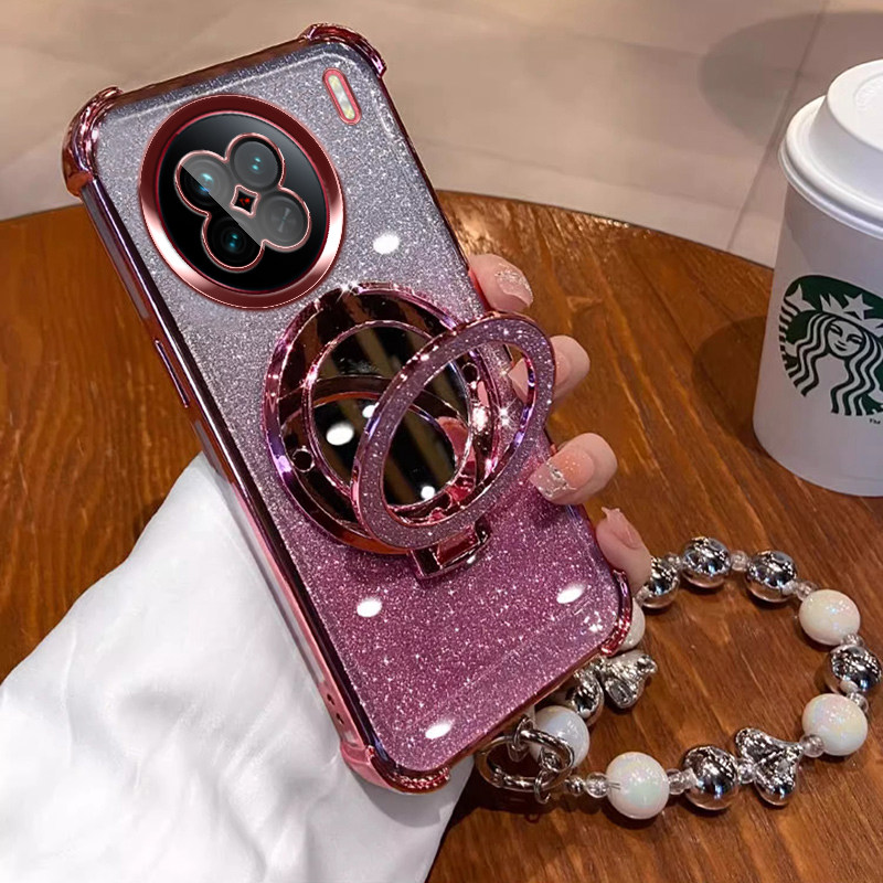 vivoX90手机壳X90S保护套V2241A镜子支架v2242a防摔x90软壳HA新款