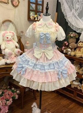 YoYo酱原创设计Lolita洋装doll感jsk吊带连衣裙夏季