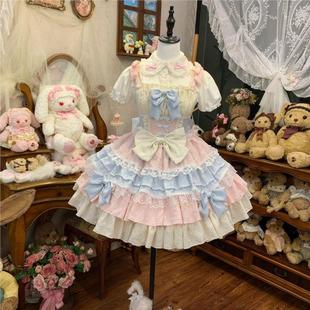 YoYo酱原创设计Lolita洋装 doll感jsk吊带连衣裙夏季