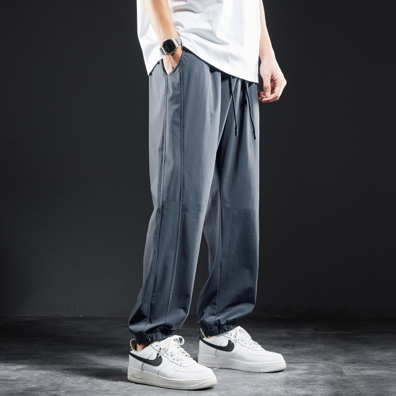 九分裤束脚宽松运动卫裤冰丝弹力