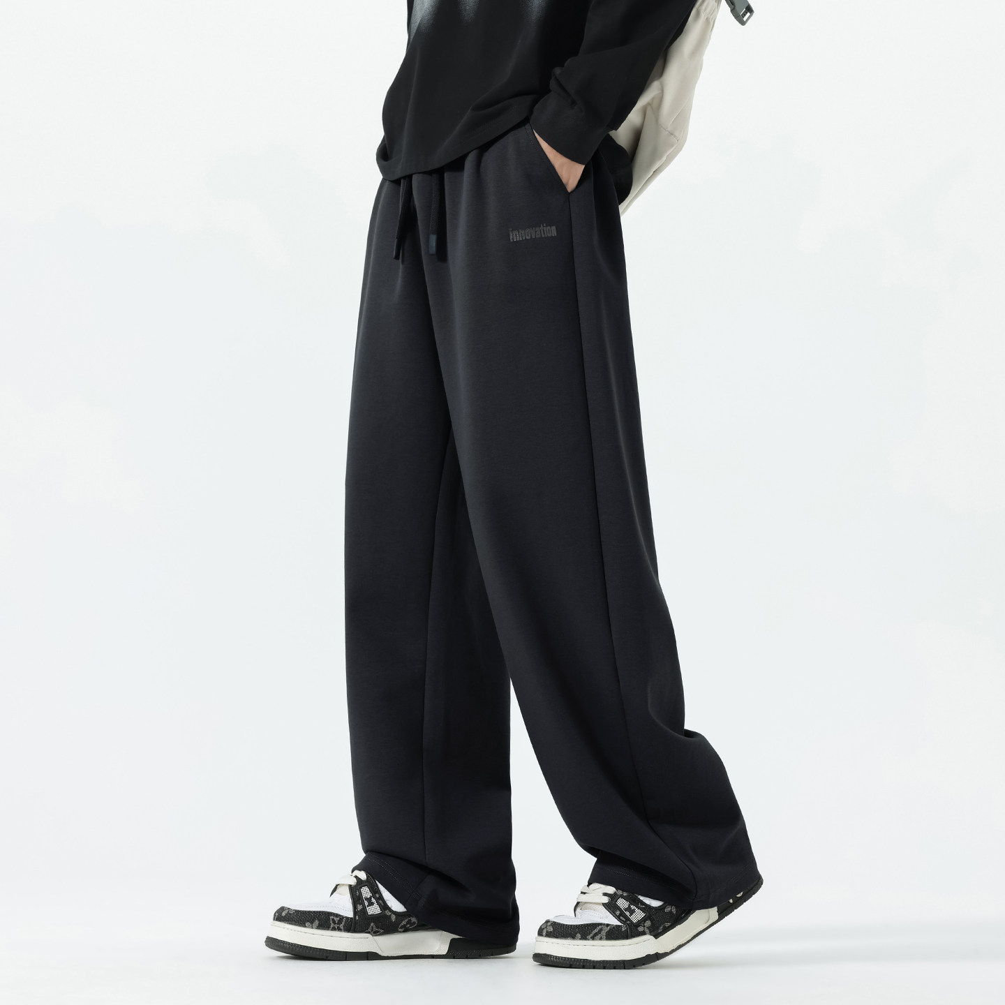 卫裤男运动裤秋季秋冬款直筒长裤宽松加肥加大码胖子秋天2025新款