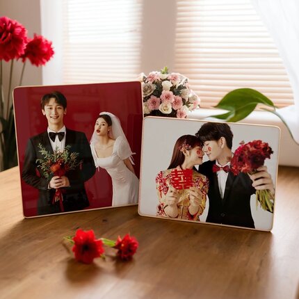 相框摆台洗照片制作打印儿童宝宝结婚照加全家福相片来图定制桌摆