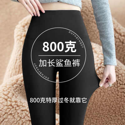 加绒加厚鲨鱼裤女外穿秋冬
