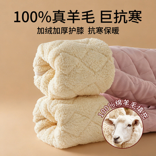 棉裤 100%纯羊毛打底裤 秋裤 加绒加厚东北保暖裤 抗寒 女内穿秋冬季