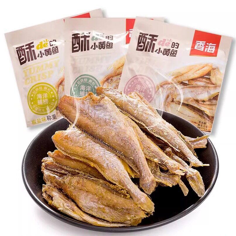 香海温州独立包装小黄鱼图片