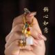 汽车钥匙扣挂件男士 女玉髓平安如意锁吊坠链玛瑙包包挂饰古风饰品