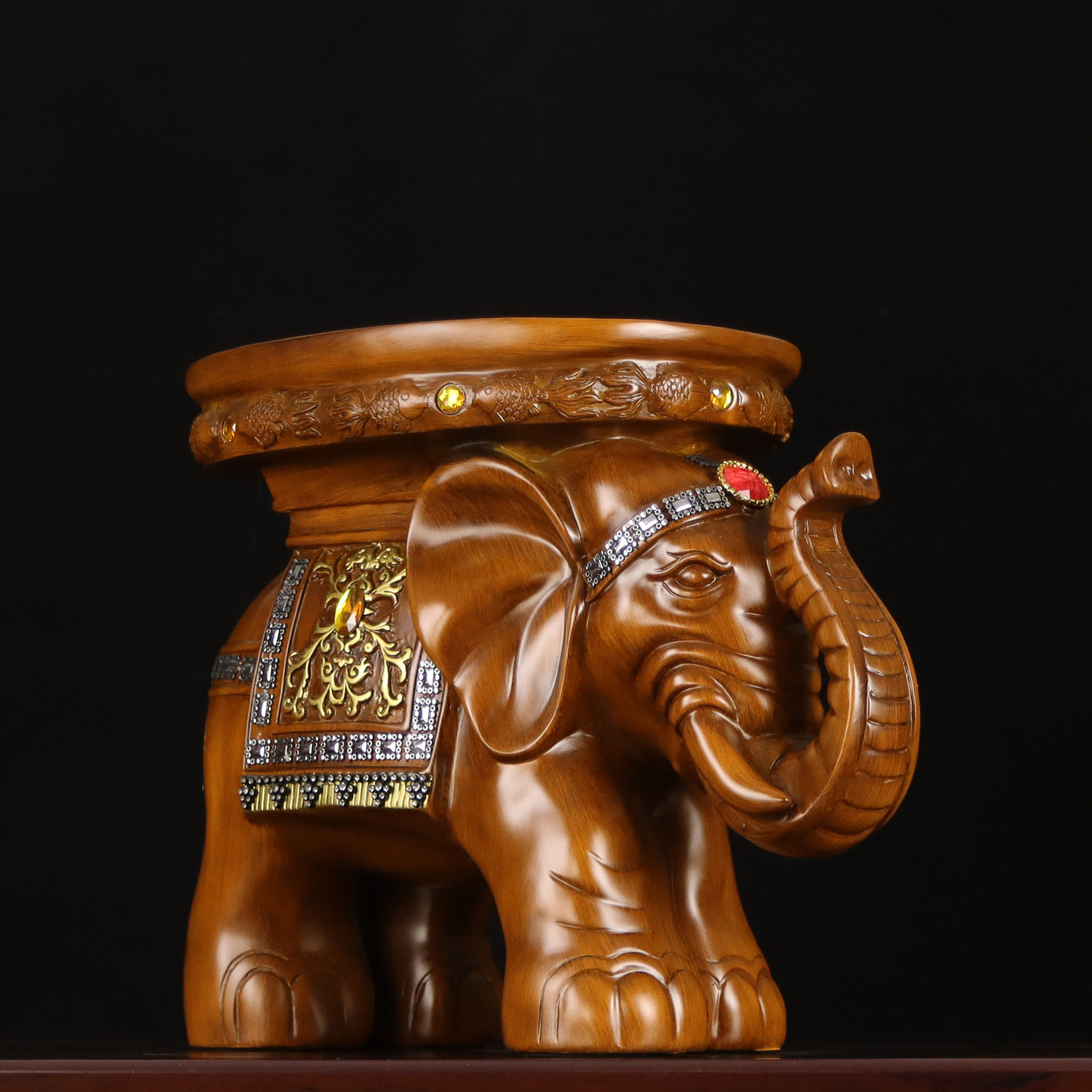 大象凳子换鞋凳进门入户穿鞋新中式玄关落地客厅摆件一对门口招财,家居饰品,桌面摆件,淘宝优惠券,粉丝福利购,淘宝优惠卷