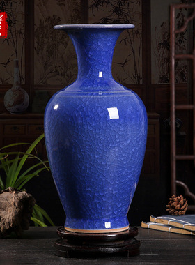 景德镇花瓶手绘青花瓷国风旗袍人物瓷器新中式家居工艺品客厅摆件