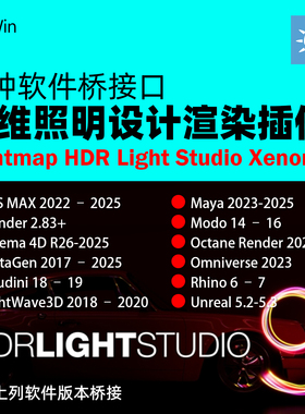 Lightmap HDR Light Studio Xenon vv9.3.1三维照明渲染+桥接插件