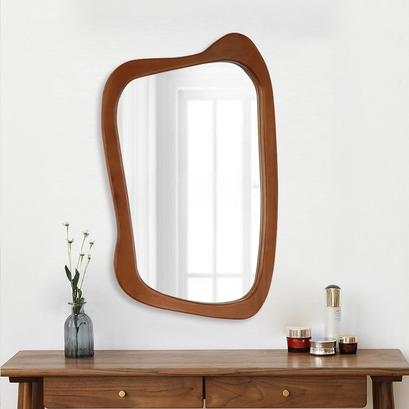 复古挂墙ins风装饰镜 异形创意卧室化妆镜定制家用壁挂式浴室镜子