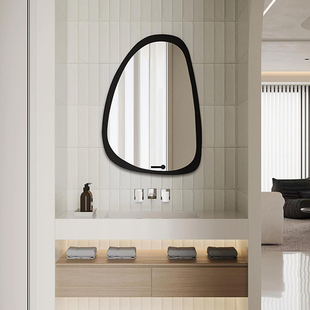复古卫生间智能浴室镜美式挂墙装饰壁挂镜子异形不规则化妆镜定制