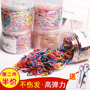 一次性小皮筋女黑色发圈儿童扎头发橡皮筋不伤发小号头绳加厚公主
