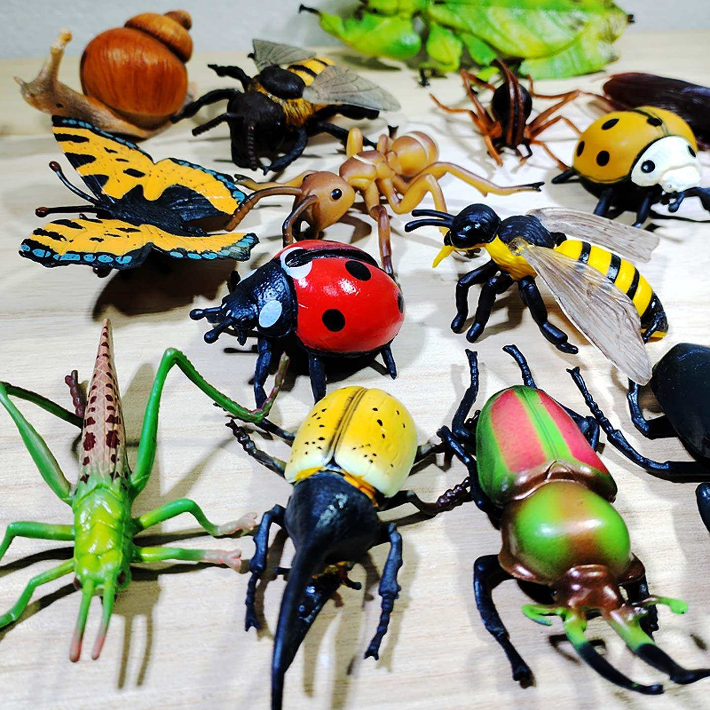 仿真昆虫模型实心昆虫摆件认知