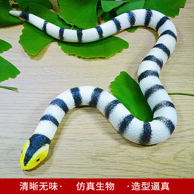 仿真蛇玩具银环蛇海蛇仿真动物模型软胶毒蛇花蛇整蛊搞怪吓人道具