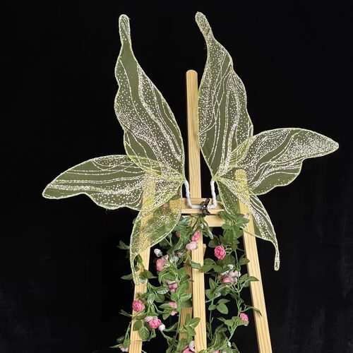 蝴蝶蜻蜓精灵翅膀道具仙女儿童成人精灵翅膀摄影道具演出翅膀