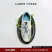 THREE 羊皮垫脚舒适复古时尚 春季 LABER 新品 网球德训鞋 低跟运动鞋