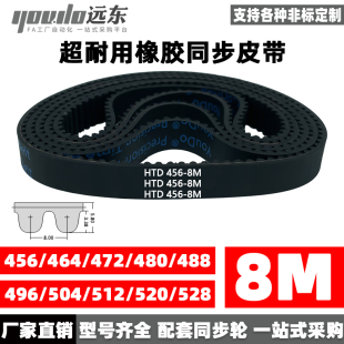 橡膠同步帶HTD8M456 496 520 528 488 512 480 472 464 504