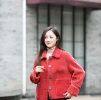 Áo khoác lông dài thời trang nữ áo lông cừu mùa đông - Faux Fur áo dạ lông cừu nữ đẹp