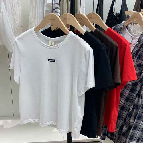 韩国代购陈先生depound短袖T恤半截袖女款专柜正品DP2634TS035