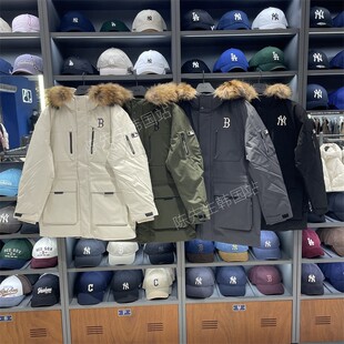 韩国代购陈先生在韩国mlb中长款派克25款专柜正品3ADJB0656