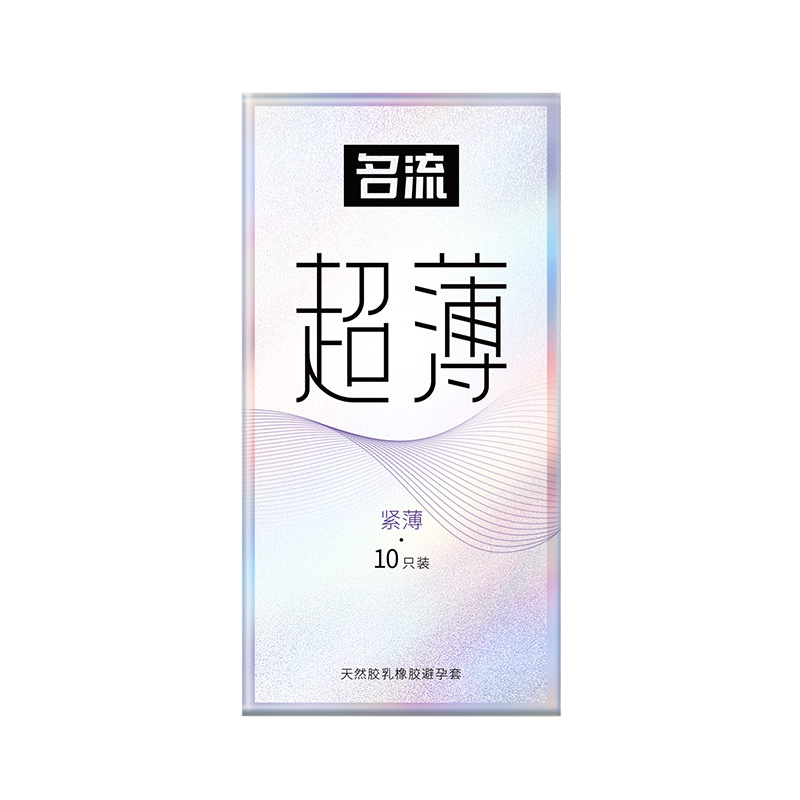 名流小号49mm避孕套玻尿酸001安全超薄裸入持久装非防早泄男用byt
