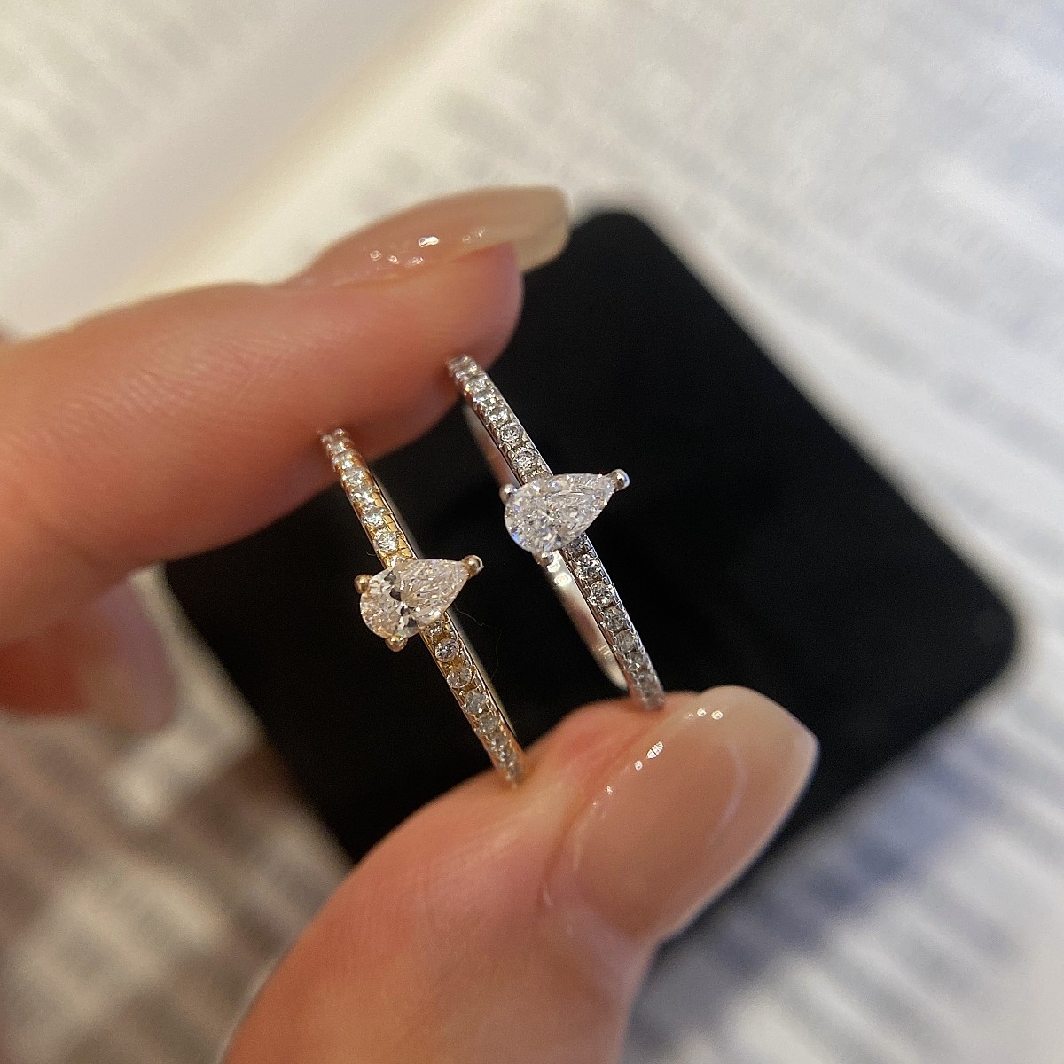 20分水滴钻戒925纯银18K高碳钻小众设计秀气时尚轻奢感礼物指环女,饰品/流行首饰/时尚饰品新,银饰戒指,淘宝优惠券,粉丝福利购,淘宝优惠卷