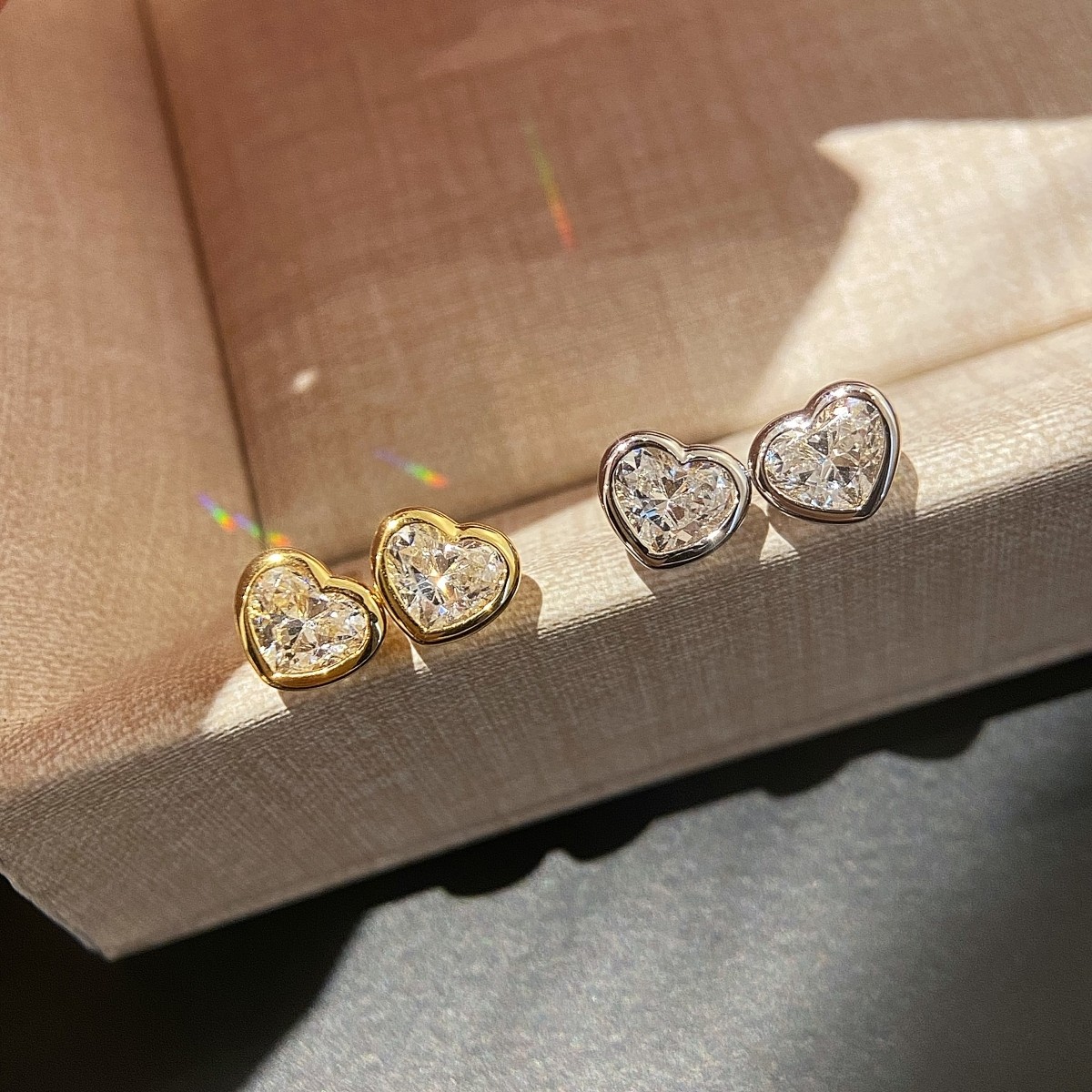 75分爱心包镶耳钉FG色925纯银轻奢甜美风单钻耳环心形高级感小众,饰品/流行首饰/时尚饰品新,银饰耳饰,淘宝优惠券,粉丝福利购,淘宝优惠卷