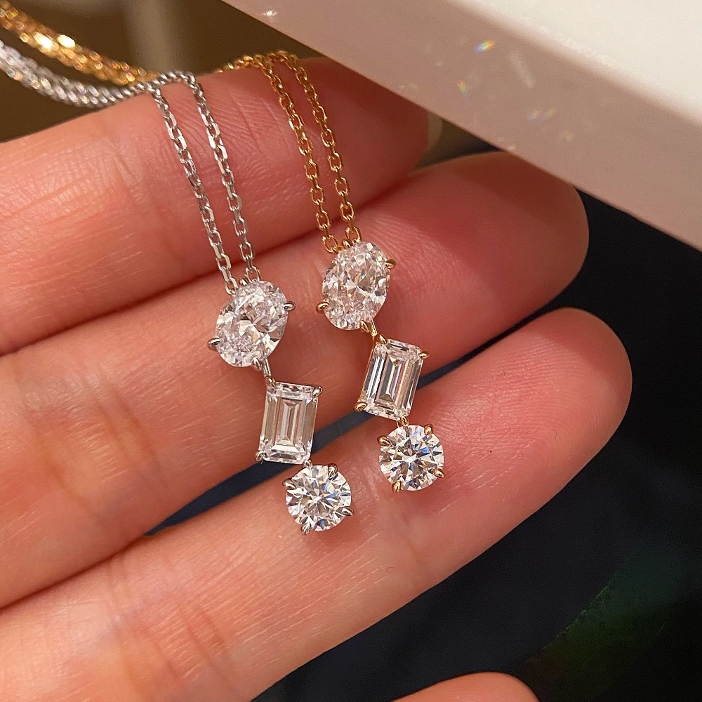 三生三世 钻石项链925纯银流苏小众设计高级感轻奢鸽子蛋祖母绿,饰品/流行首饰/时尚饰品新,银饰项链,淘宝优惠券,粉丝福利购,淘宝优惠卷