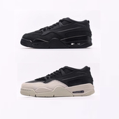 篮球鞋 2025秋季 灰色女鞋 情侣款 aj4rm黑武士联名男鞋 绿色低帮板鞋