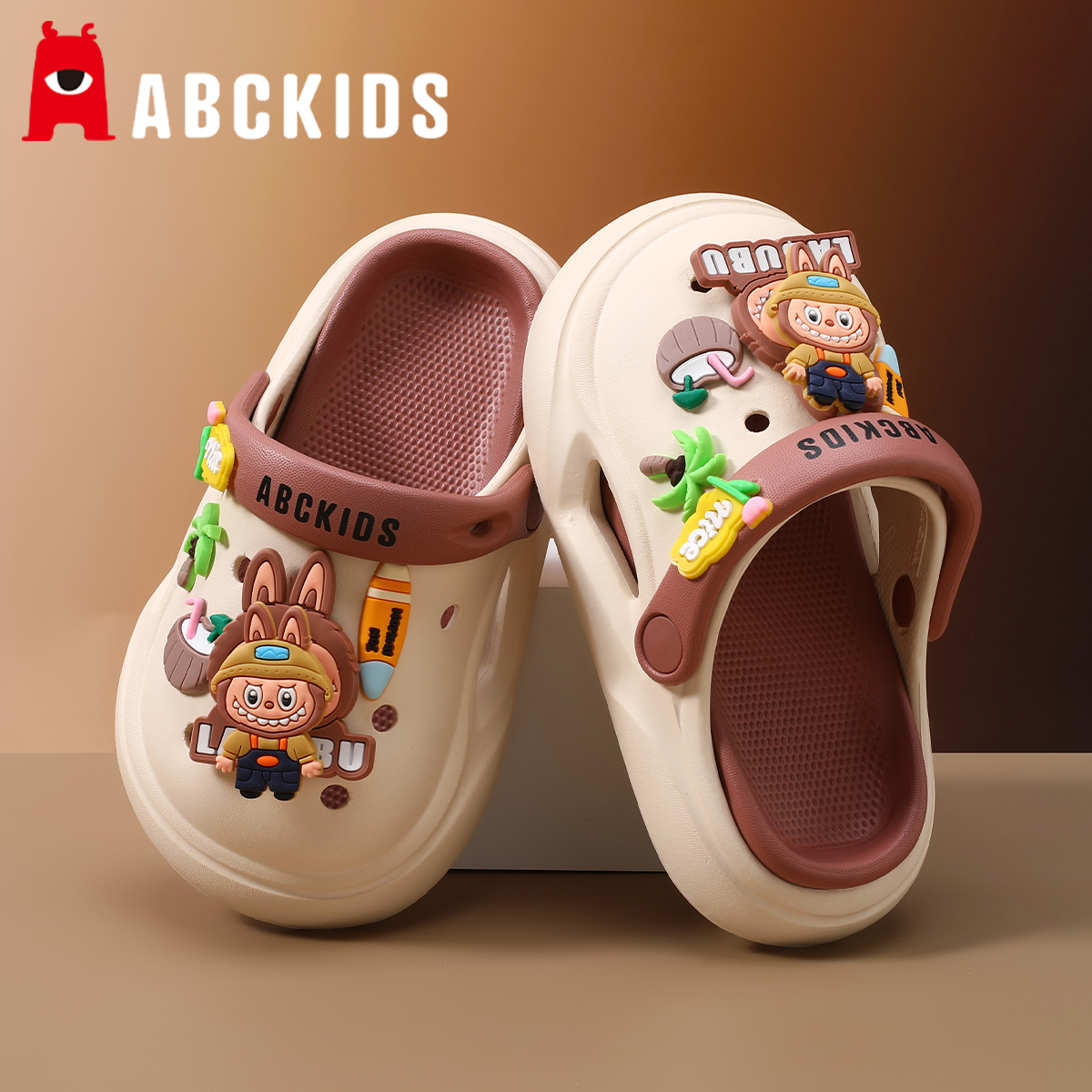 Abckids拉布布拖鞋室内外穿防滑